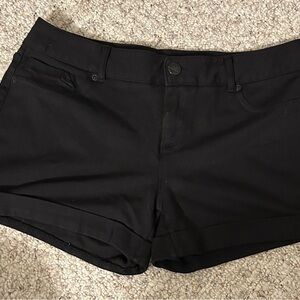 Women's Maurice’s Black Shorts EUC Size L 10/12 Stretch Waist